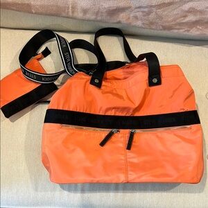 Steve Madden Orange and Black Tote Bag